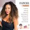 FANCEE Afro Kinky Curly Braiding Hair Ombre Blonde Marlybob Jerry Curl Crochet Hair Extension for Black Women Short Soft Synthetic Passion Twist Hair 6X (1B/27, 18 Inches)