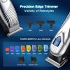 Hair Clippers for Men&Women, 5 Hours Cordless Hair Cutting Kit with 10 Combs, LED Display, Low Noise Professional Beard Trimmer Barber Clippers Hair Cutting Kit with Scissors,Cape (25 Pack)