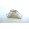 Generic Gray and shimmering gold cut out filiglree hair claw clip