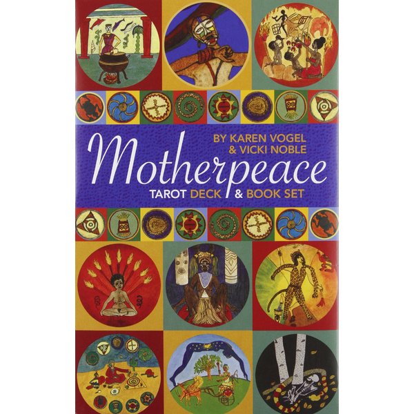 Mini Motherpeace Round Tarot Deck & Book Set