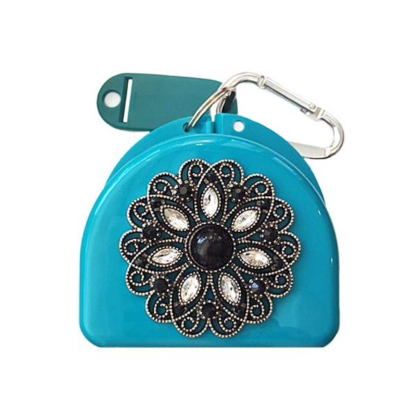 Zumoe Decorated Mouthguard Case - Night Star - Aqua