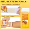 CENYEDA Roll On Wax Kit, Roll On Wax Cartridges for Hair Removal, 4 Pack Depilatory Honey Wax Roller Refill with 50 Wax Strip and 20 After-Wax Treatmet Wipes