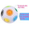 TANCH Magic Rainbow Ball Puzzle Cube Fidget Stress Relief Ball Brain Teasers Games Toys for Kids Adults (12 Holes)