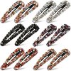 12 Pieces Rhinestone Clip for Hair Rhinestone Snap Hair Clip Crystal Snap Hair Barrettes AB Crystal Metal Hair Clips Crystal Hairpins Wedding Decorative Hair Clips Hair Accessories for Women Girls
