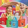 Sanwuta 24 Pcs Science Party Favor Bags Goodie Gift Treat Bag with Handles for Kids Students Party Supplies(Colorful Style)