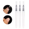 Refillable Cuticle Oil Pen, 3PCS Empty Nail Oil Pen, Reusable Pinch Press Pen, Portable Sub-Bottling Pen for Lip-Gloss Foundation Lotion Cosmetics, Clear Applicator Pen for Nail Lip Face Body Care,6ML