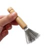 Hair Brush Cleaner 4PCS Hair Comb Cleaner Mini Removable Home Travel Salon Rake with Metal Wire Portable Comb Brush Wooden Handle Cleaning Tools