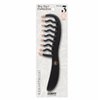 HAIR COMB CURLY BLK/PNK