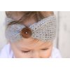 Qandsweet Baby Turban Head Wrap Headbands Girl Knitting Button Hairbands