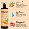 PHARM TO TABLE Brightening Vitamin C Body Wash for Women and Men - Brightens and Nourishes the Skin, Sulfate Free, 100% Cruelty Free, 480ml