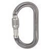 Petzl OK Carabiner - Oval Carabiner for Use with Pulleys and Ascenders for Climbing and Glacier Travel - Screw-Lock