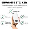 KARELIANMASTERS Shungite Stones Stickers Set for Mobile Cell Phone | Healing Energy Crystal Protection Plates with Carbon Fullerenes for Tablets & Laptops & Computer (Set of 15 Plates)