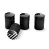 Subdued American USA Flag Black White Military Tactical Tire Rim Wheel Aluminum Valve Stem Caps