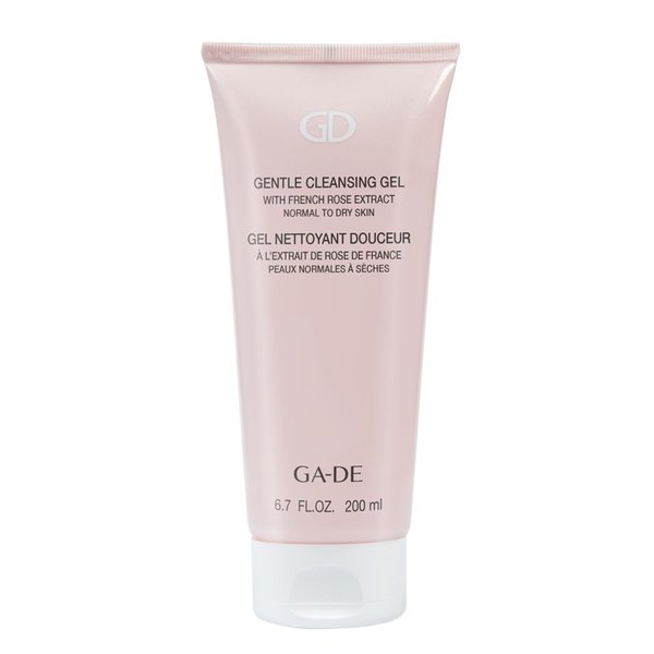 GA-DE Gentle Cleansing Gel - Normal to Dry Skin - Nourishing Fresh Cleansing Gel with French Rose, Purple Orchid, and Vitamin E - 6.7 oz
