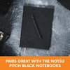 Notsu Premium White Gel Pen Set - 4 Fine Point Pens in Reusable Travel Case - Perfect for Black Paper, Journals, and Dark Surfaces