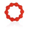 Nuby 100% Silicone Teether Ring, 3 Months + Colors May Vary