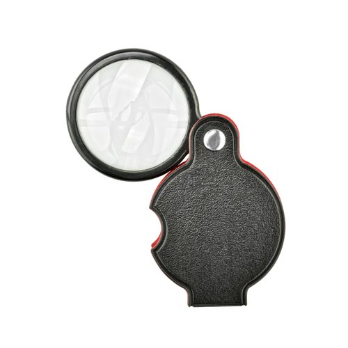 SE 5X Folding Pocket Magnifier with 1-1/2" Glass Lens Diameter - MF2054B