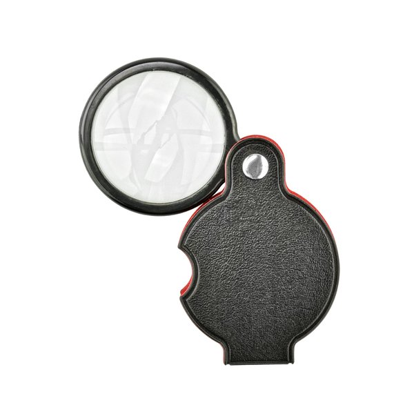 SE 5X Folding Pocket Magnifier with 1-1/2" Glass Lens Diameter - MF2054B