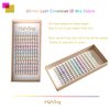 FQNing Glitter Lash Extensions Laser 12 Colored Mix Spike Eyelash Extension Professional Supplies 15mm 0.20 D (Mix-12 Colors)
