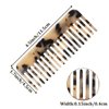 4 Pcs Mini Cellulose Wide Tooth Comb Hair Detangling Comb, Small Portable Side Combs for Wet and Dry Hair, French Comb Wide Tooth Comb for Thick Curly Wavy Hair (Tortoise Shell, Ivory, Black)