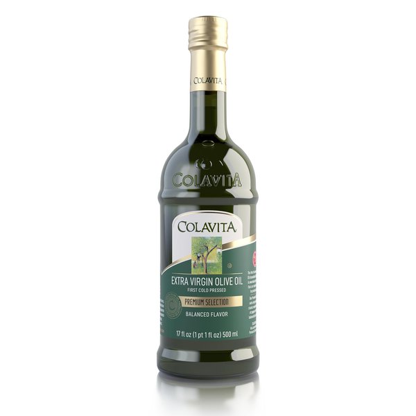Colavita Premium Selection Extra Virgin Olive Oil 17oz Glass Bottle