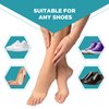 Homergy Metatarsal Foot Pads for Pain Relief - 4 Pack Soft Gel Reusable Breathable Sleeve Pads, Foot Cushions, Forefoot Cushioning Shoe Supports for Women and Men