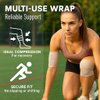 Premium Elastic Bandage Wrap, 6 Pack Reusable 4 Inch With Velcro, Latex-Free Orthopedic Compression Support for Legs/Ankle/Knees/Body/Wrists, First Aid for Lymphedema, Sprain, and Injury Recovery