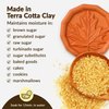 Terra Cotta Brown Sugar Saver, Food-Safe Sugar Preserver for Long-Term Use, Brown Sugar Softener for Cookies, Dried Fruits, & Marshmallows, Maple Leaf Design - JBK Pottery