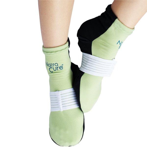 NatraCure Plantar Fasciitis Cold Therapy Socks with Compression Band - Cold Socks, Reusable Ice Socks For Feet, Ice Packs For Feet, Arch Pain, Heel Pain, Swelling - FBA708 CAT - (Size: Small/Medium)
