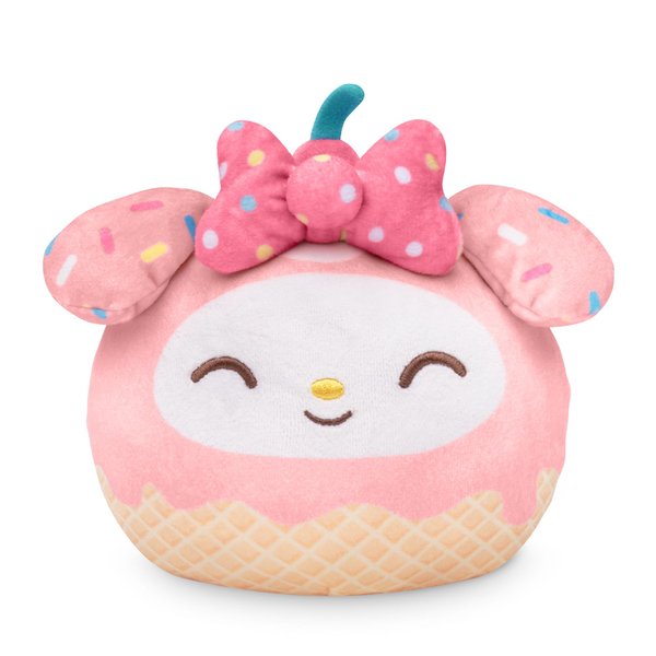 TeeTurtle My Melody Reversible 4" Plushie - My Melody Ice Cream - Officially Licensed Sanrio Soft Stuffed Animal