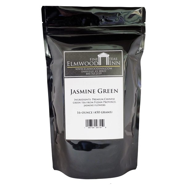 Elmwood Inn Fine Teas, Jasmine Green Tea, 16-Ounce Pouch