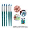 Winstonia Silicone Pen Tool Set for Nail Art Design, Clay Sculpting, Fondant Carving and more | 5 Pcs Silicone Tips