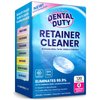 Retainer Cleaner and Denture Cleaning Tablets - Mouthguard Cleaner and Denture Cleaner Tablets Remove Plaque, Odors and Stains from Aligners, Night Guard and Removable Dental Appliances - 120 Tablet