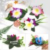 WHAVEL 3 PCS Hawaiian Flower Hair Clips, Tropical Flower Clips Artificial Hair Flowers Hibiscus Flowers for Hair Summer Beach Accessories for Women