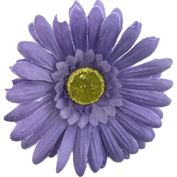 4.5 inch Lavender Gerbera Daisy Silk Flower Hair Clip