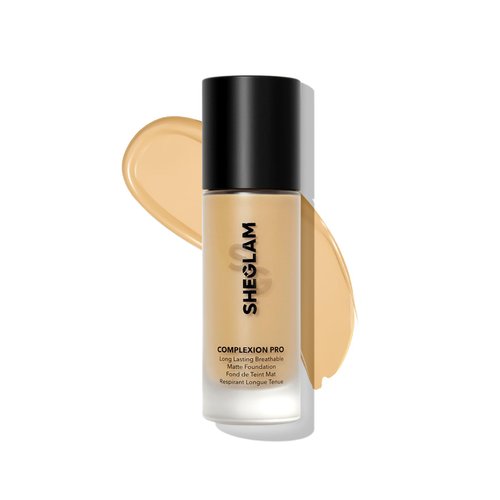 SHEGLAM Full Coverage Foundation Makeup Long Lasting Waterproof Matte Dewy Liquid Foundation - Butterscotch