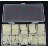 Yueton Pack of 500 Natural Color Full Cover UV Gel False Fake Nail Art TipsNail Tips DIY Design+ Box