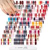 XEAOHESY 30 Sheets Colorful Nail Polish Strips Stickers Self-Adhesive Full Nail Wraps Decals Manicure Kit with Nail File for Women Girls Nail Art (Flower Series)