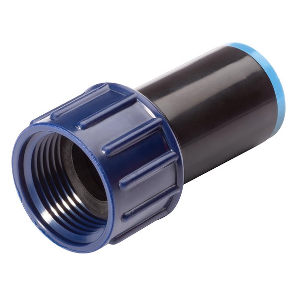 Rain Bird CA075710X Drip Irrigation Easy Fit Faucet/Garden Hose Adapter, 3/4" Female Hose Thread, .710" Diameter