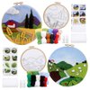 Needle Felting Kits Beginners, DIY Wool Needle Felting Starter Kit, Needle Felt Set with Picture Frame, Foam Pad, Felt Cloth and Instructions, Used for Home Decoration, Beginner, Art Craft(2 Sets)