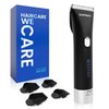 SUPRENT® Hair Clippers for Men-Cordless Hair Trimmer with Ceramic Blade, USB-C Rechargeable Beard Trimmer, 5 Adjustable Speed Settings, Hair Cutting Kits for Beginner
