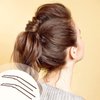 24 Pcs U Shaped Hair Pins Ballet Bobby Pins U Pin Hair Styling Pins Bobby Pins for Updo with Storage Box Metal U Bun Hair Forks for Women Girls Thick Thin Long Curly Hair(Brown, 3 Inch)