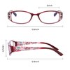 WALMXX 6 pairs Reading Glasses, Women Fashion and elegant anti-blue light HD resin old Reading Glasses (2 red 2 black 2 purple, 2.5, multiplier_x)