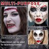 LZXLUKGIR Special Effects Makeup Kit,Fake Scar Wax Sfx Makeup Kit,Clown Makeup Kit,Coagulated Blood,Stippling Sponge,Spatula,All in One Halloween Makeup Kit for Zombie Cosplay Makeup Paint