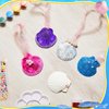 Rotatingpals 12 Pcs Sea Shell Painting Kit, Arts and Crafts Gifts, DIY Seashell Jewelry Craft Kits, Art Activity Gift for Birthday Party Jewelry Making Idea Gifts