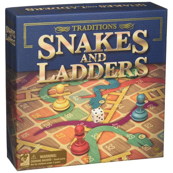 Snakes & Ladders 13.5”x13.5” Board Gamefor 6 years