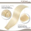 Jerriess Sew in Hair Extensions Real Human hair, Anti Shedding Double Drawn Weft Hair Extensions human hair, Silky Soft &Thick Ends Human hair extensions sew in, 100g Straight Platinum Blonde, 22 inch
