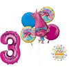 Anagram POPPY 3rd Birthday Party Supplies And Balloon Bouquet Decorations