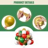 60PCS Gold Red and Green Balloons,Christmas Balloons Green Red and Gold Balloon Arch Kit,Suitable for Birthday Wedding Festival Christmas Party Decorations