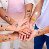 79 Pcs Halloween Scar Temporary Tattoos for Kids， Halloween Assorted Treat or Trick Halloween Fake Tattoo Stickers for Boys Girls Goody Bag Stuffers Prizes Party Favors